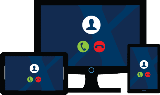xPhone can be used on any computer, VoIP phone or mobile device